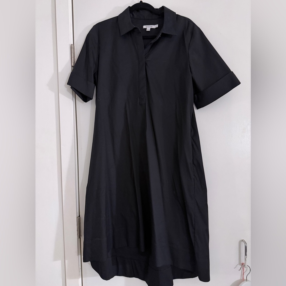 Chico's Classic Black Midi Dress 12